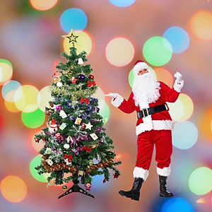 Cây thông Noel 1,5m trang trí cho mùa giáng sinh an lành tặng kèm phụ kiện đầy đủ - Cây thông Noel full phụ kiện