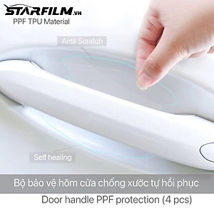 Miếng dán PPF TPU hõm cửa xe ô tô chống xước tự hồi phục