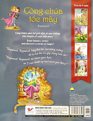 Công Chúa Tóc Mây (Truyện Dành Cho Trẻ Từ 3 Tuổi) - Truyện Song Ngữ Anh - Việt