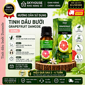 Tinh chất dưỡng tóc thảo dược thiên nhiên chiết xuất bưởi GRAPEFRUIT DAMODE chai 30ml tinh chất mọc tóc chính hãng