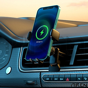 Giá Đỡ Điện Thoại Ô Tô Xe Hơi Cảm Ứng - Hỗ Trợ Sạc Không Dây Qi – Xoay Chuyển Góc Độ Ngang Dọc Kẹp Cánh Điều Hòa Hoặc Dùng Đế Hít Kèm Theo – Hàng Chính Hãng