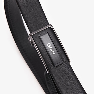 Thắt Lưng Nam Dây Lưng Da Thật GENCE LG48 Chất Liệu Da Bò Cao Cấp Màu Đen