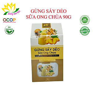 (COMBO 2 HỘP) GỪNG SẤY DẺO SỮA ONG CHÚA HỘP 90G - HƯƠNG SEN VIỆT