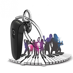 Tai nghe bluetooth nhét tai Music cao cấp V4.1 - Khoảng Cách Kết Nối Lên Tới 10m - Thời Gian Đàm Thoại Lên Tới 3h - Hàng Chính Hãng