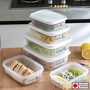Hộp nhựa đựng thực phẩm nắp déo Fitin Pack các cỡ nội địa Nhật Bản
