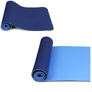 Thảm Tập Yoga, Gym Amalife 2 Lớp + Túi Đựng Thảm Tập Yoga Dây Buộc Thảm Tập Yoga (Giao Màu Ngẫu Nhiên)