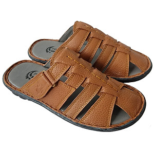 Dép Nam Bít Đầu BIGGBEN Da Bò Thật DN357