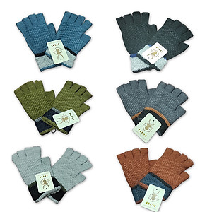 Găng Tay Bao Tay Len Hở Ngón Giữ Ấm Chống Nắng Phong Cách Đơn Giản Cho Nữ