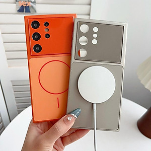 Ốp Lưng Từ Tính Cho Galaxy S25 Ultra / S24 Ultra Nhựa Cứng Mờ Tráng Gương - BUM STORE GALAXY CASE