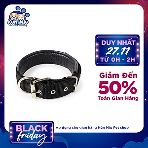 Vòng cổ đệm cho chó (Chọn 4 màu) - Vòng cổ chó mèo 5 size thích hợp mọi loại chó