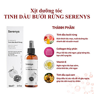 Xịt Dưỡng Tóc Tinh Dầu Bưởi Rừng Serenys 100ml – Giúp Tóc Mềm Mượt & Chắc Khỏe