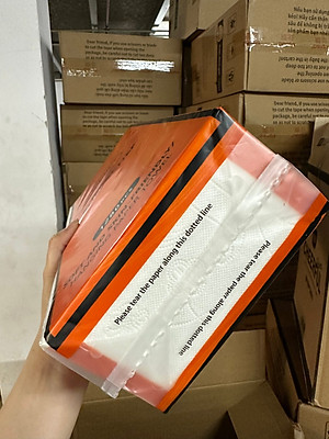 Khăn giấy 4 lớp Chef&Chef treo tường dạng rút tiết kiệm, an toàn, tiện lợi (Thùng 4 bịch)