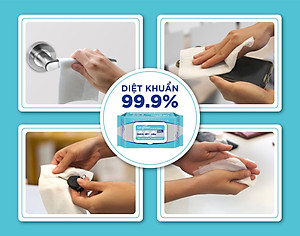 Thùng 36 Bao Khăn Ướt Cồn Let-green 50 Miếng/Bao