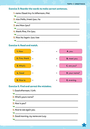 Sách Chinh Phục 100 Cấu Trúc Ngữ Pháp Tiếng Anh Tiểu Học - Tập 1