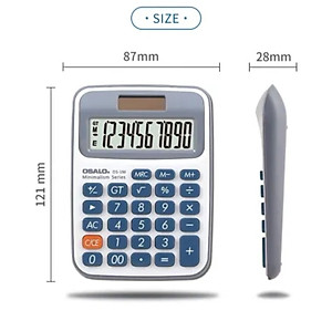 Máy tính OSALO OS-1M chính hãng, chất lượng cao(tiêu chuẩn Châu Âu-CE),10 chữ số, màn hình LCD Nhật sắc nét, bàn phím cực nhẹ, thiết kết trang nhã, đẹp mắt.