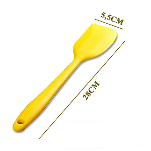 Cây vét bột spatula silicon đúc 28cm (phới silicon)