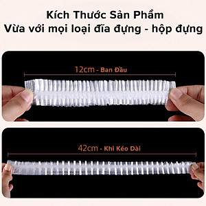 100 Túi Màng Bọc Thực Phẩm Thông Minh PE An Toàn Túi Gấu Có Chun Bọc Đồ Ăn Co Giãn Siêu Dai Cao Cấp Chính Hãng Dododios