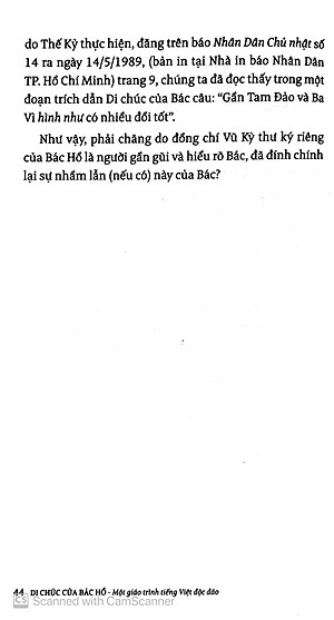Di Sản Hồ Chí Minh - Di Chúc Của Bác Hồ - Một Giáo Trình Tiếng Việt Độc Đáo (Tái Bản)