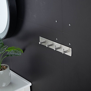 Thanh treo quần áo dán tường 4 chấu inox 304 HOBBY home decor 4TV160