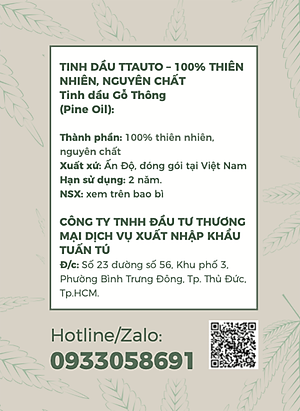 Tinh Dầu Thiên Nhiên TTAUTO Treo Xe ô tô, Treo Tủ Quần Áo, Treo Phòng Giúp Khử Mùi, Thơm Phòng, Thư Giãn Tinh Thần, Chống Say Xe Hiệu Quả - Chai 30ML