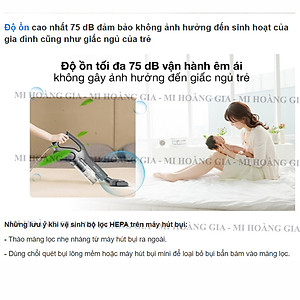 Máy Hút Bụi Deerma Cầm Tay 2 trong 1 DX700S - Hàng chính hãng