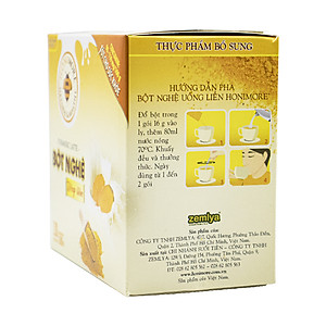 Bột nghệ uống liền 160g Honimore 3 trong 1 -  10 gói Thơm ngon, dễ uống