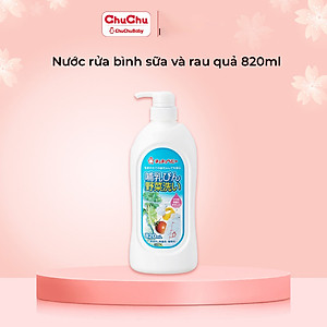Nước rửa bình sữa, núm ty và rau củ qủa Chuchu Baby