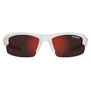 Kính mát thể thao Unisex Tifosi Shutout - Gọng Matte White Tròng Smoke Red