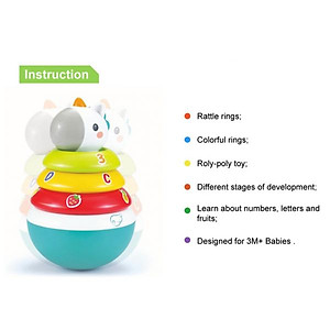 Đồ Chơi PEEK A BOO Đồ Chơi Lật Đật Thả Vòng 3136