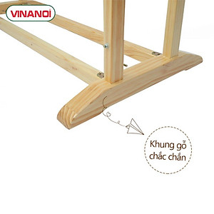 Nôi điện tự động cho bé VINANOI VNN201 - Gỗ thông màu tự nhiên