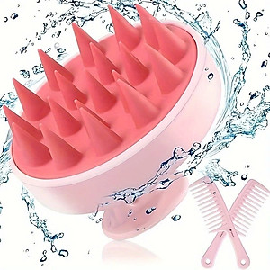 Lược gội đầu silicone - Massage da đầu, giảm ngứa, giảm gàu tăng cường tuần hoàn máu giảm gãy rụng tóc