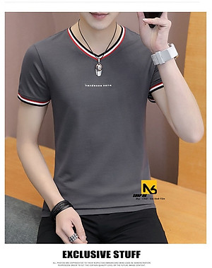 Áo Thun Nam Có Cổ Tròn Thun Cá Sấu Cotton 4 chiều Co Giãn Phom Body Phối Màu Thời Trang Hàn Quốc Giá Tốt Cao Cấp AT11 - ShopN6