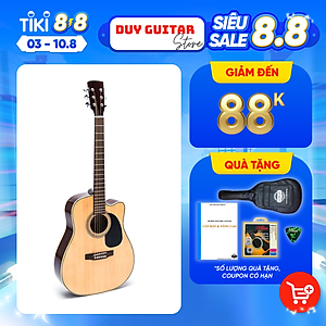 Đàn guitar acoustic DJ200 NAT ghitar dòng trung cấp của Duy Guitar Store