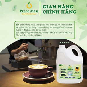 Nước rửa chén Peace Mass can 3.6l công nghệ enzym - sạch chén bát, không đọng mùi , không khô da, an toàn cho da nhạy cảm