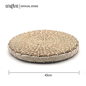 Nệm cói/đệm ngồi bệt cói ONGTRE cao cấp dành cho nhà hàng, quán cafe, phòng khách, đệm yoga 