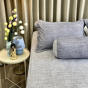Bộ ga giường  KBedding by Everon KMTP 115 Microtencel Xám (4 món)