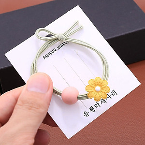 Dây buộc tóc nữ hoa 8 cánh [Set 5 dây] NASI dễ thương phong cách hàn quốc thun cột tóc nữ co giãn tốt phụ kiện tóc