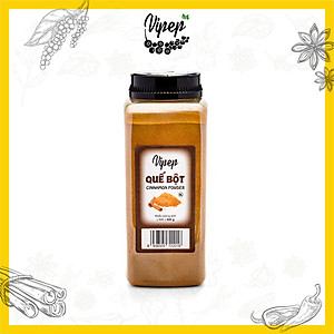 Quế Bột Tự Nhiên Vipep Hũ Nhựa 400g - Gia vị Vipep