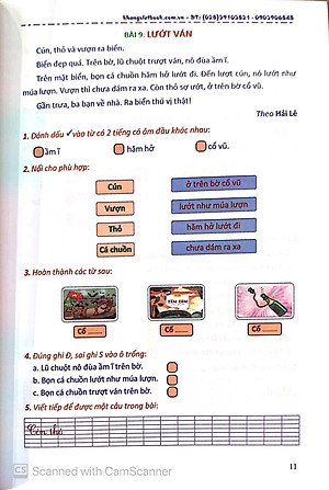 Sách Bài Tập Nâng Cao Tiếng Việt 1 (Biên Soạn Theo Chương Trình Mới) Tập 2