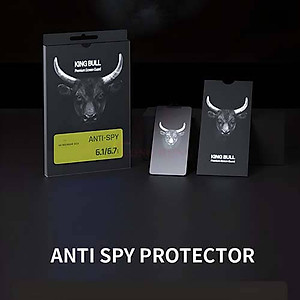 Dán màn hình cường lực Full viền chống nhìn trộm MiPow Kingbull Anti-Spy 13 Series - Hàng chính hãng