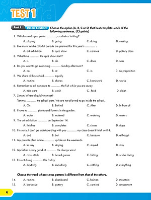 Practice Test Grade 8