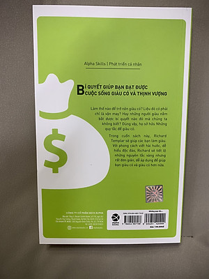 NHỮNG QUY TẮC ĐỂ GIÀU CÓ - Richard Templar - Nguyễn Thư Trang dịch - Tái bản - (bìa mềm)