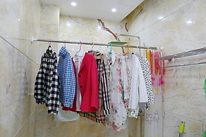 Thanh Treo Đa Năng Không Cần Khoan Tường Thanh Treo Quần Áo Treo Khăn Nhà Tắm Gắn Tường