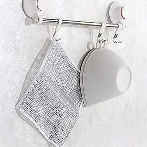 Set 10 Giẻ Lau Bếp Dây Kim Loại, Lau Máy Rửa Bát Vải Lau Lưới Đa Năng Chống Mài Mòn, Tấm Cọ Rửa Tiện Ích - Hàng CHinh Hãng MINIIN