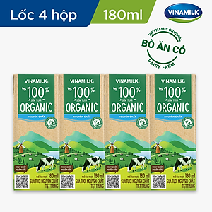 Thùng 48 hộp Sữa Tươi Tiệt Trùng Vinamilk Green Farm Organic 180ml
