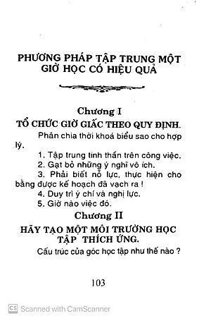 Sách Phương Pháp Tập Trung Một Giờ Học Có Hiệu Quả (Tái Bản)