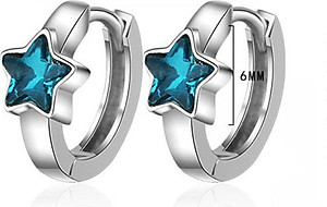 Bông tai khoen ngôi sao xanh xinh xắn BHBT285