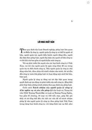 Trách nhiệm của người quản lý công ty (các nghĩa vụ và yêu pháp lý) bản in 2024)