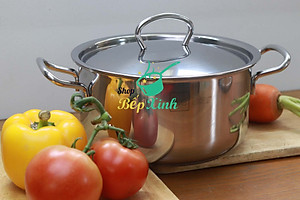 Nồi inox bếp từ 3 đáy Fivestar Nắp Inox - Tặng 1 Muỗng Canh Inox (sw)