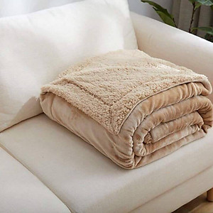 Chăn Lông Cừu Tuyết 2 Mặt Siêu Mềm Mịn Và Ấm - Chăn Mùa Đông Hàng Xuất Khẩu Châu Âu- Chính Hãng MINIIN
